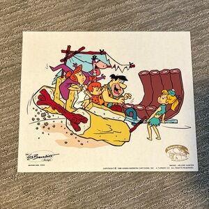 Flintstones Cartoon Artist Cel